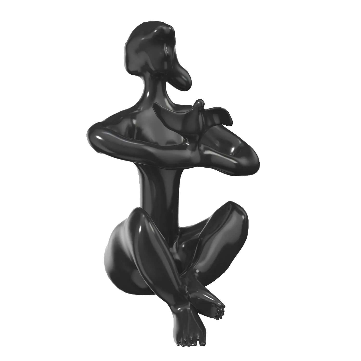 Woman sculpture PBR 3D Model_01