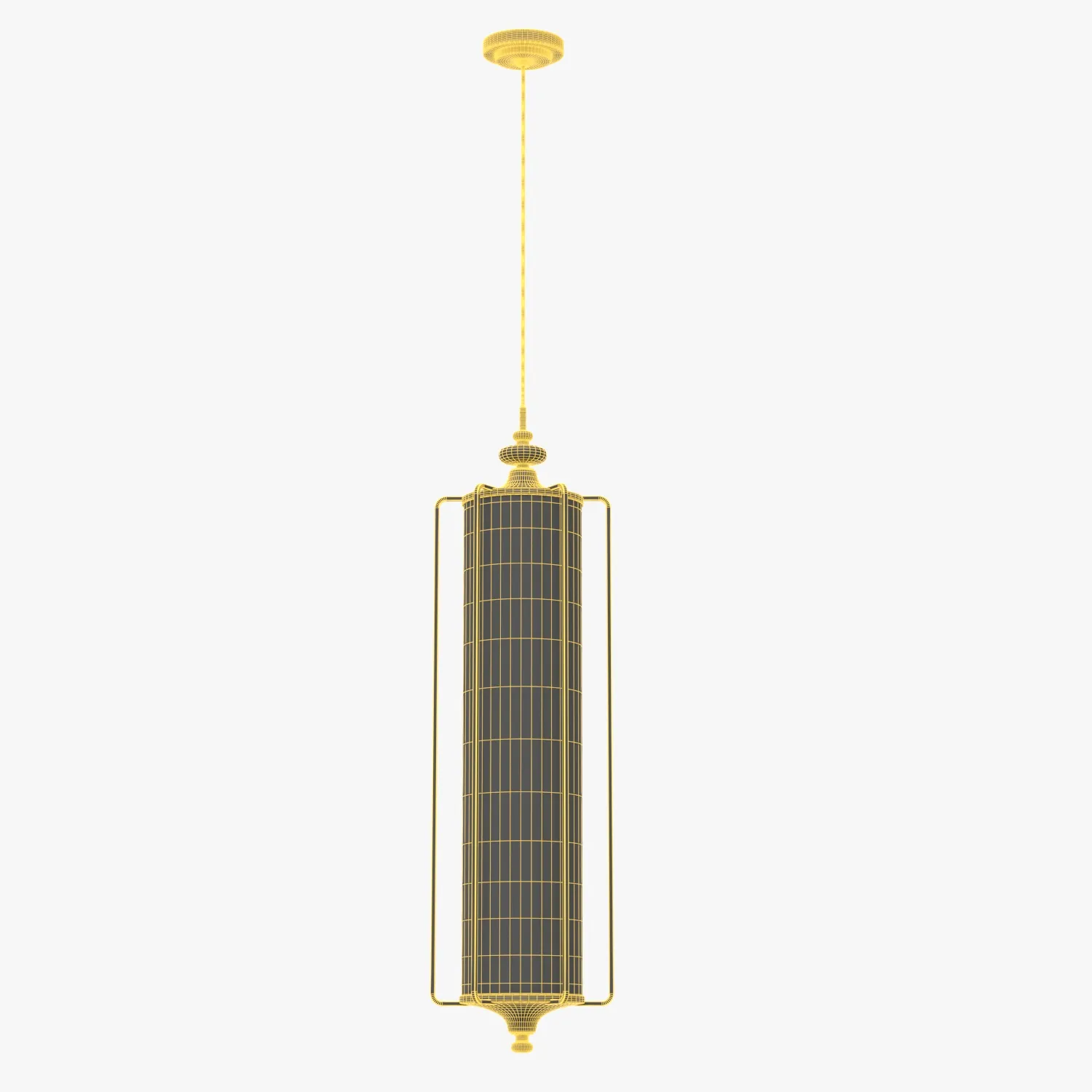 Brass Cage Palmer Pendant Light 3D Model_07