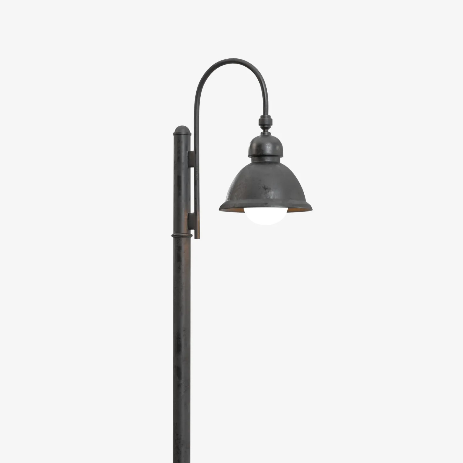 Floor Mounted Metal Street Light Pole PBR 3D Model_05