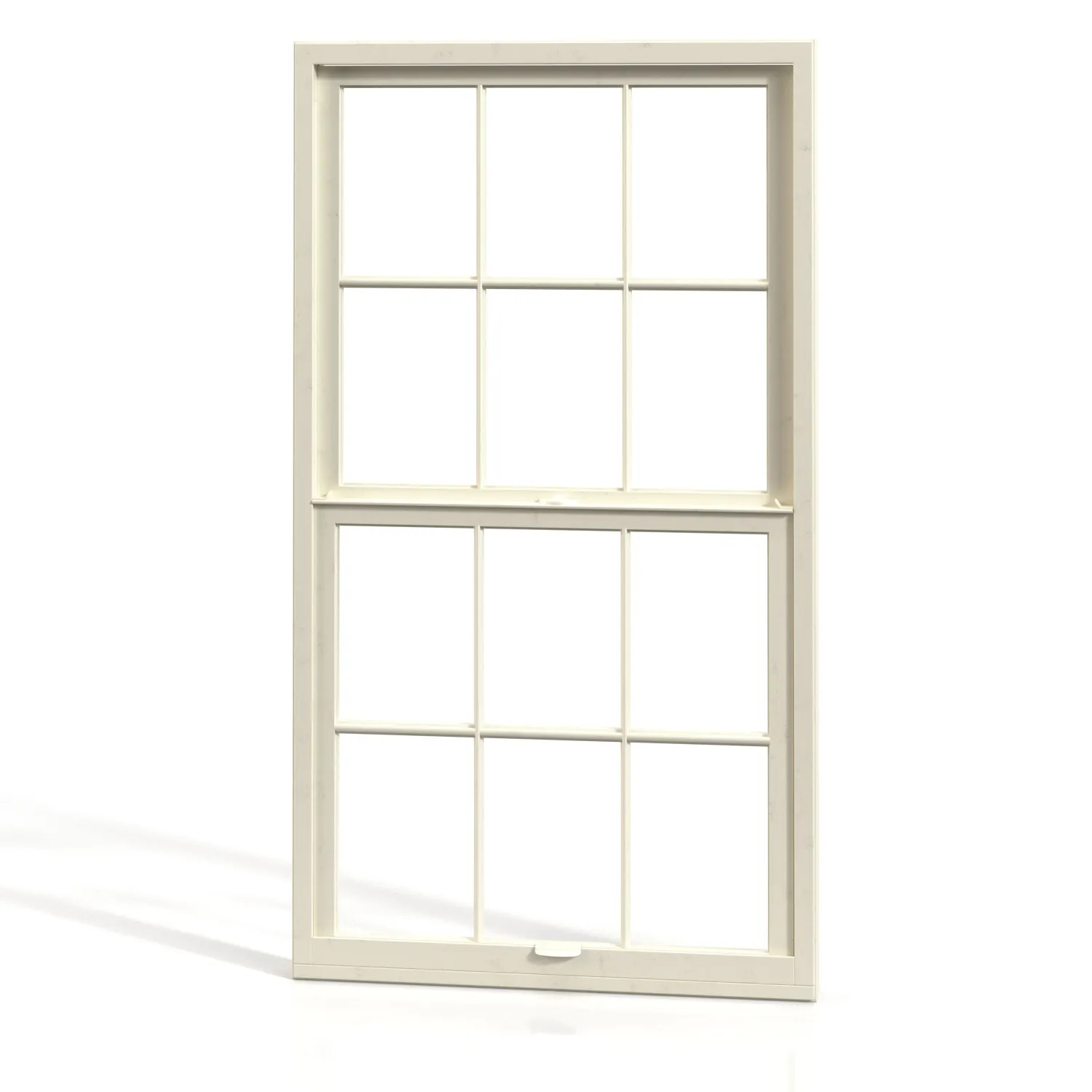 Hurricane Proof PVC Single Glazed Vertical Sliding Glass Window PBR 3D Model_06