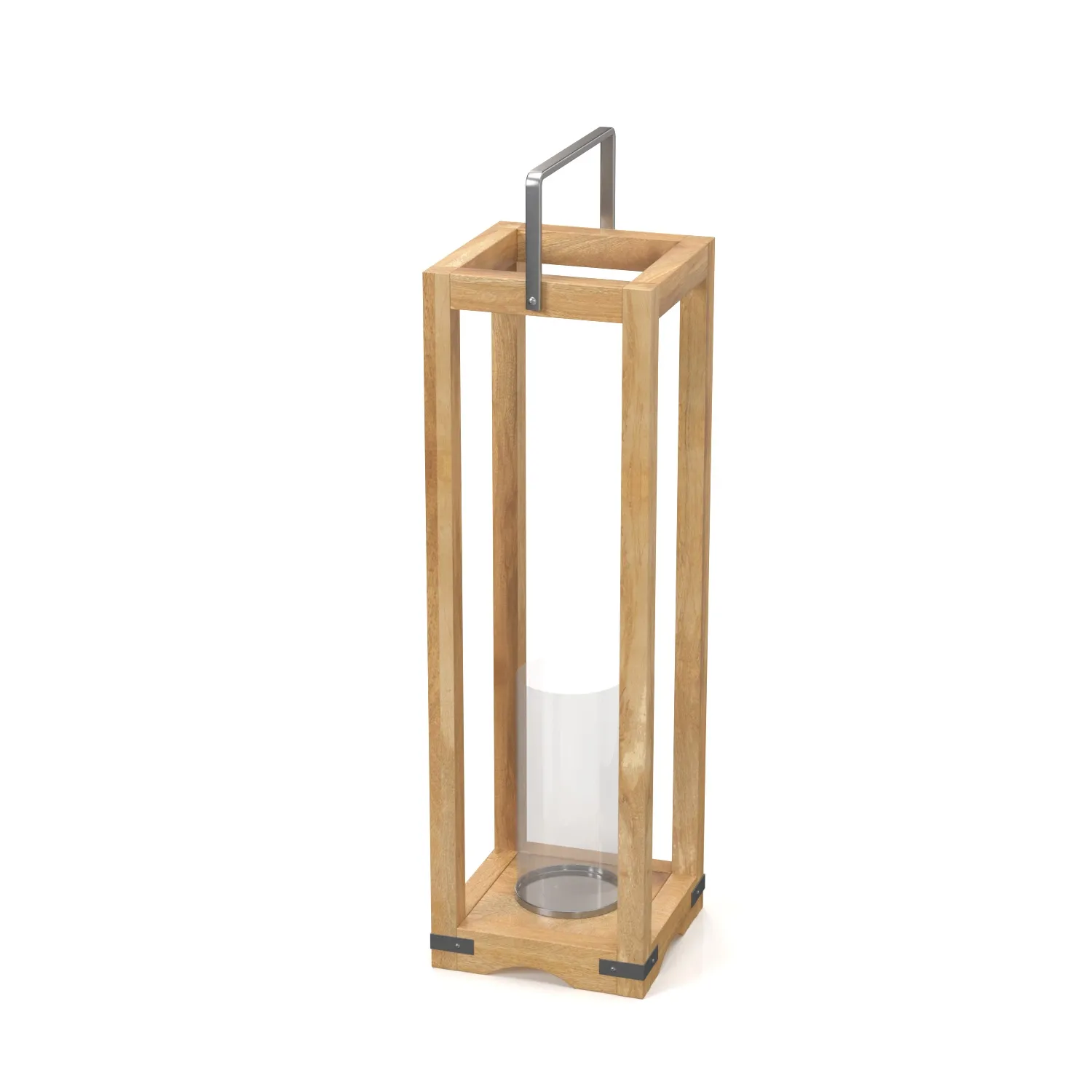 Open Wood Hurricane Lantern PBR 3D Model_04