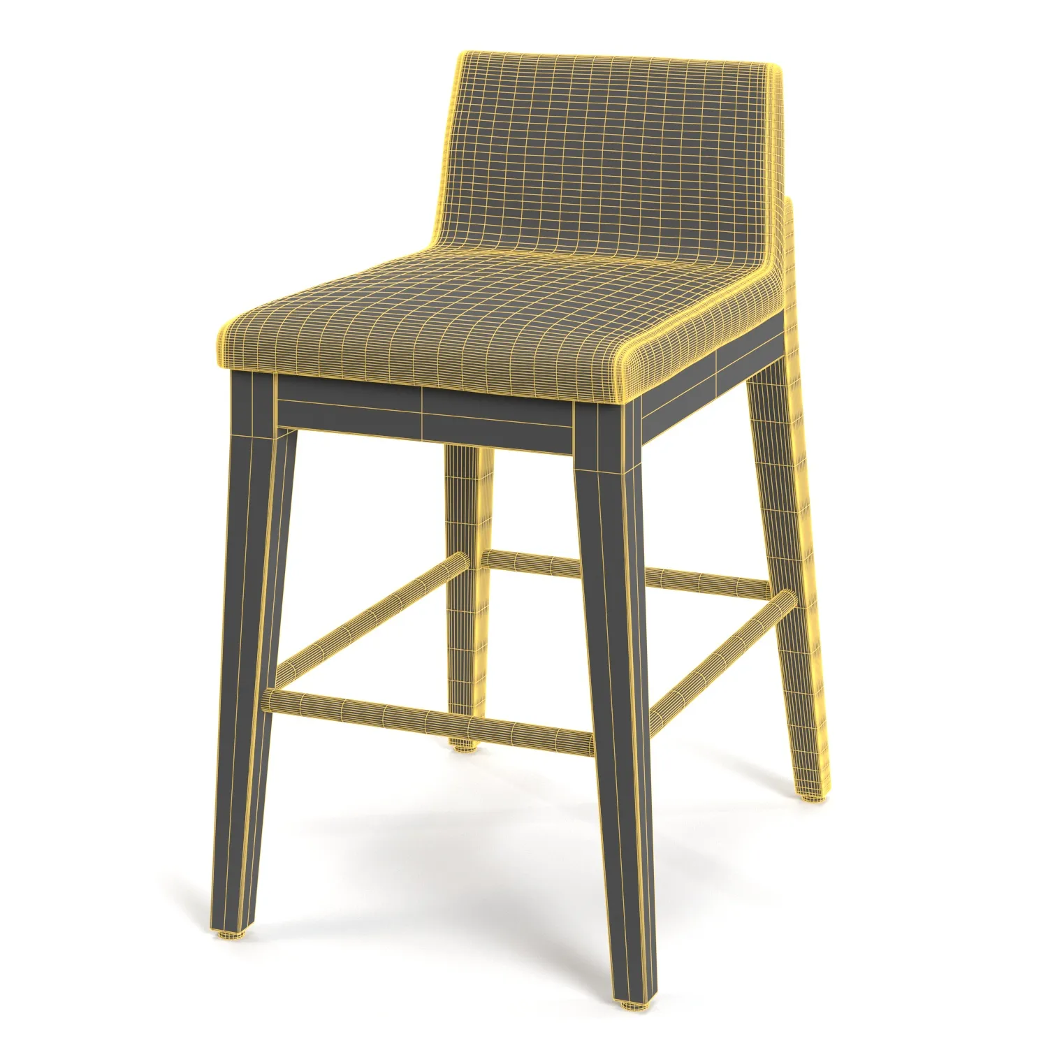 Panca Bar Chair 3D Model_07