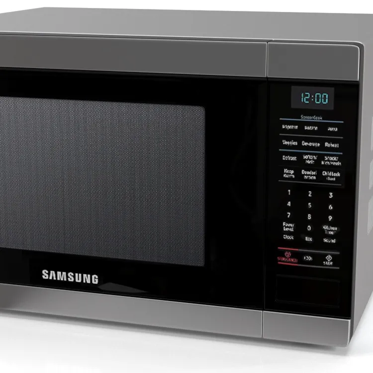 Samsung Ms19m8000as Countertop Microwave Oven 3D Model_05