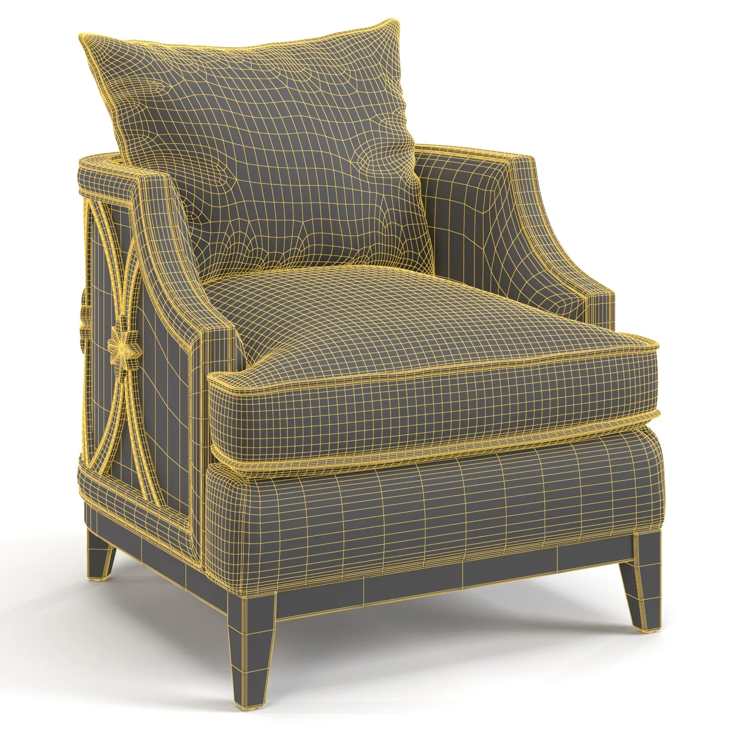 Sanctuary Mariette Lounge Chair PBR 3D Model_07