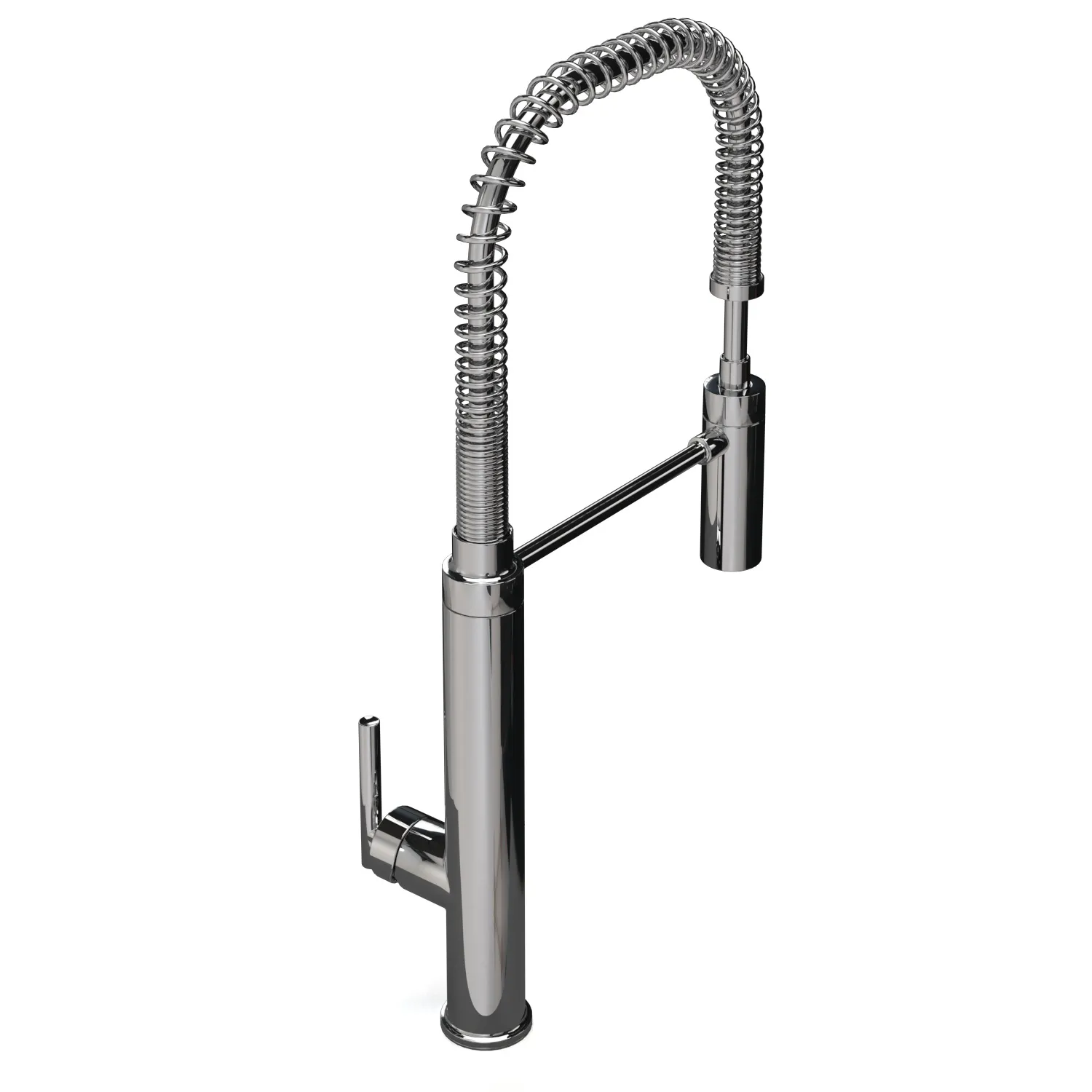 Semi Professional Kitchen Sink Faucet 3D Model_06