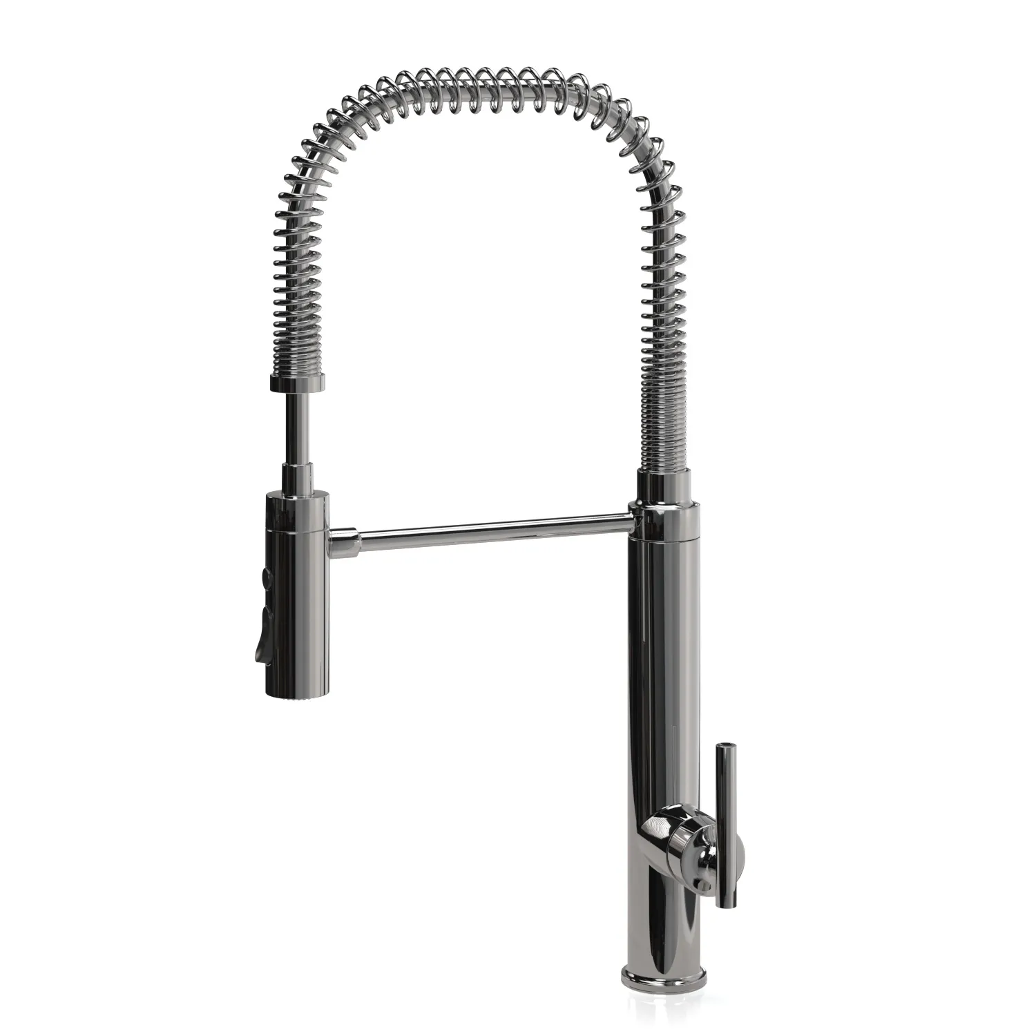 Semi Professional Kitchen Sink Faucet 3D Model_01