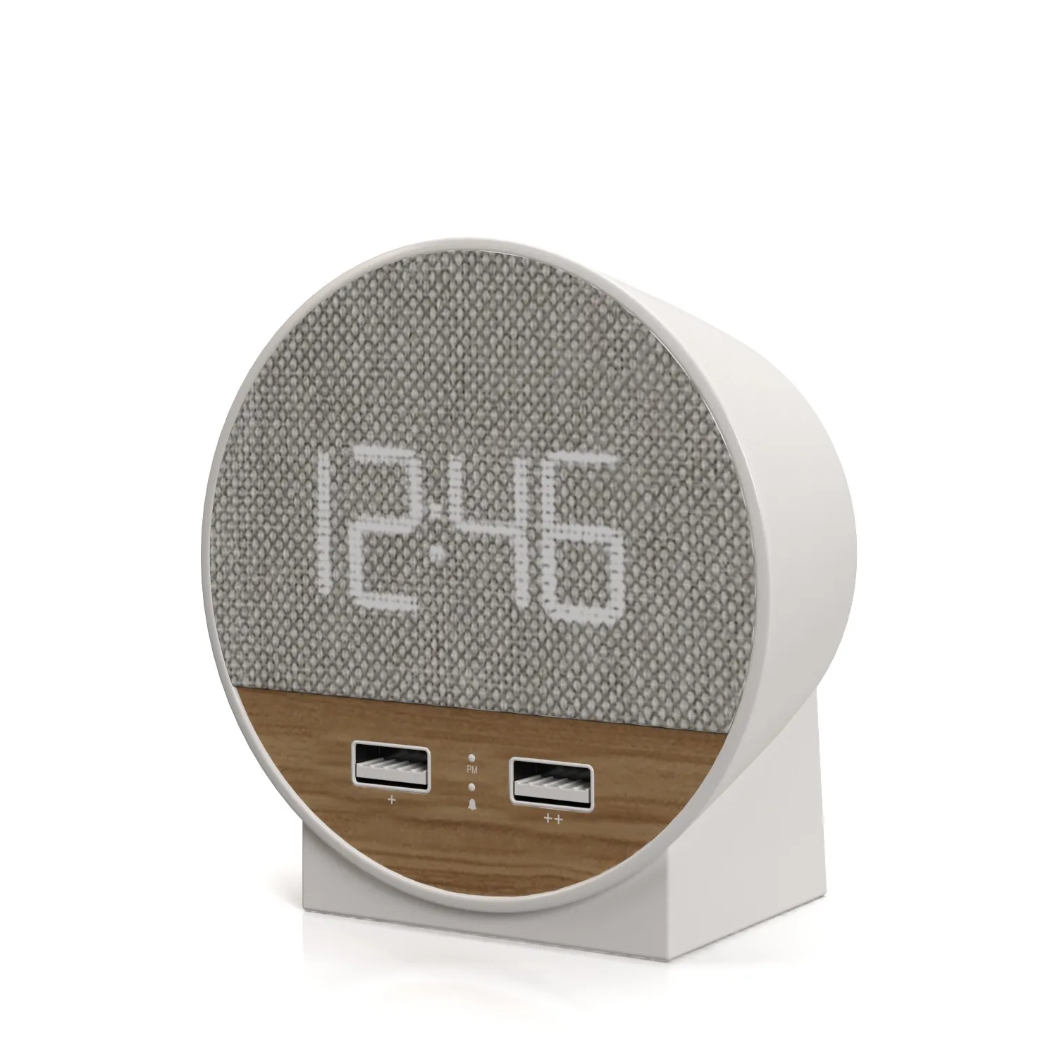 Station O Alarm Clock With Usb Ports 3D Model_01