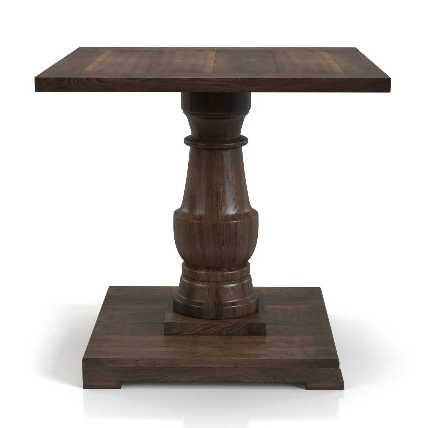 Stratford 26 Inch Pedestal End Table 3D Model_04