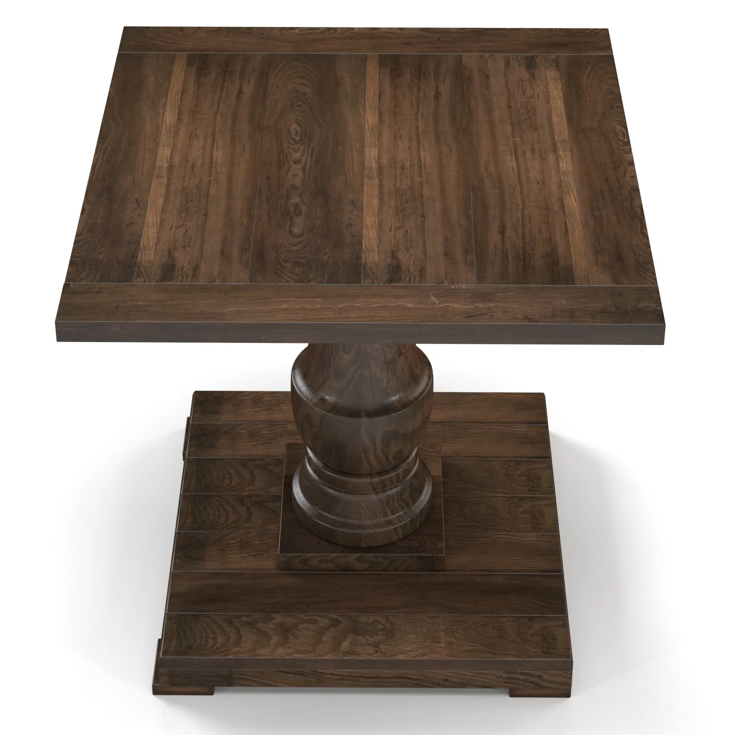 Stratford 26 Inch Pedestal End Table 3D Model_06