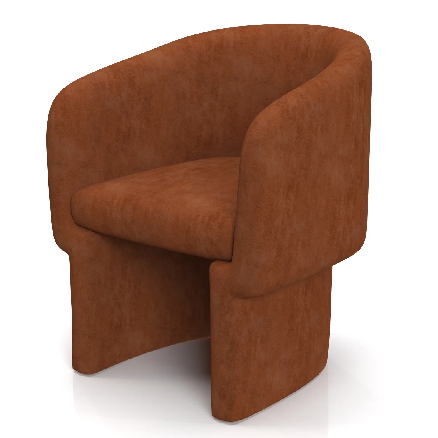 Verge Fabric Upholstered Armchair 3D Model_03
