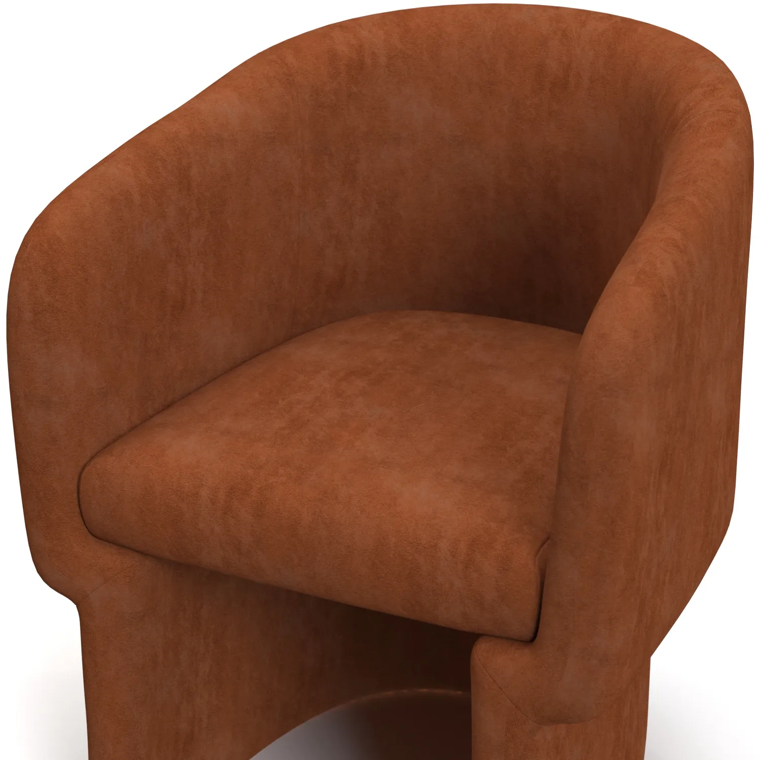 Verge Fabric Upholstered Armchair 3D Model_05