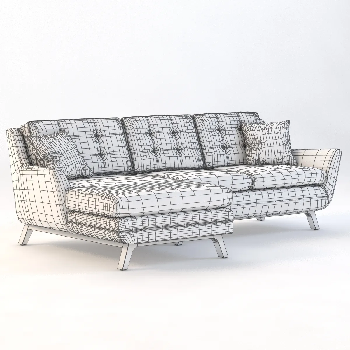 Joybird Eastwood Sectional Chaise 3D Model_09