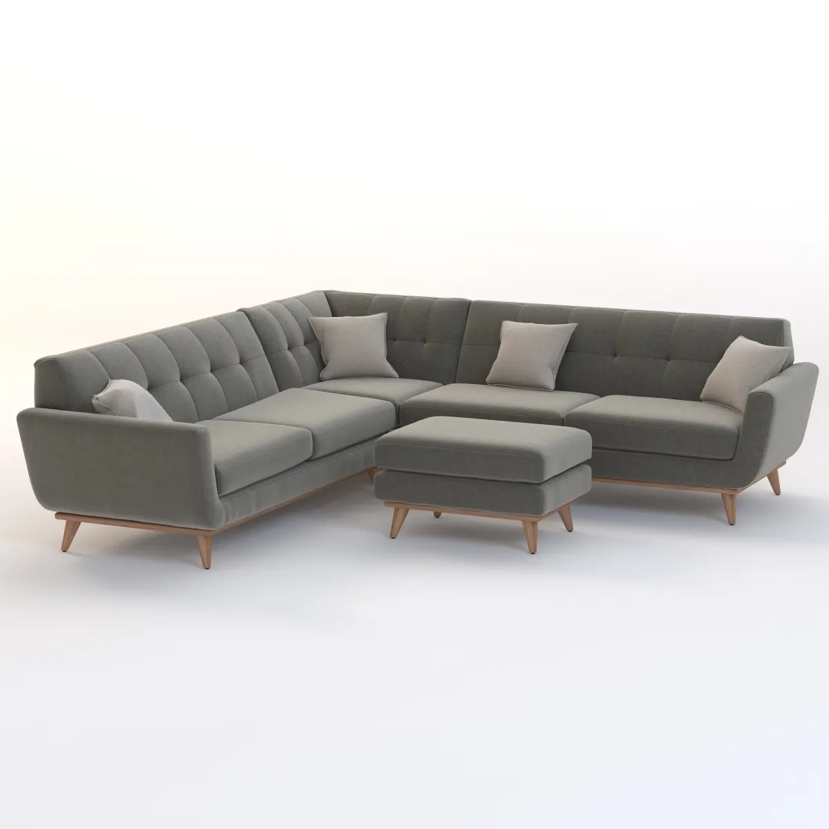 Joybird Hughes Corner sectional Sofa 3D Model_01