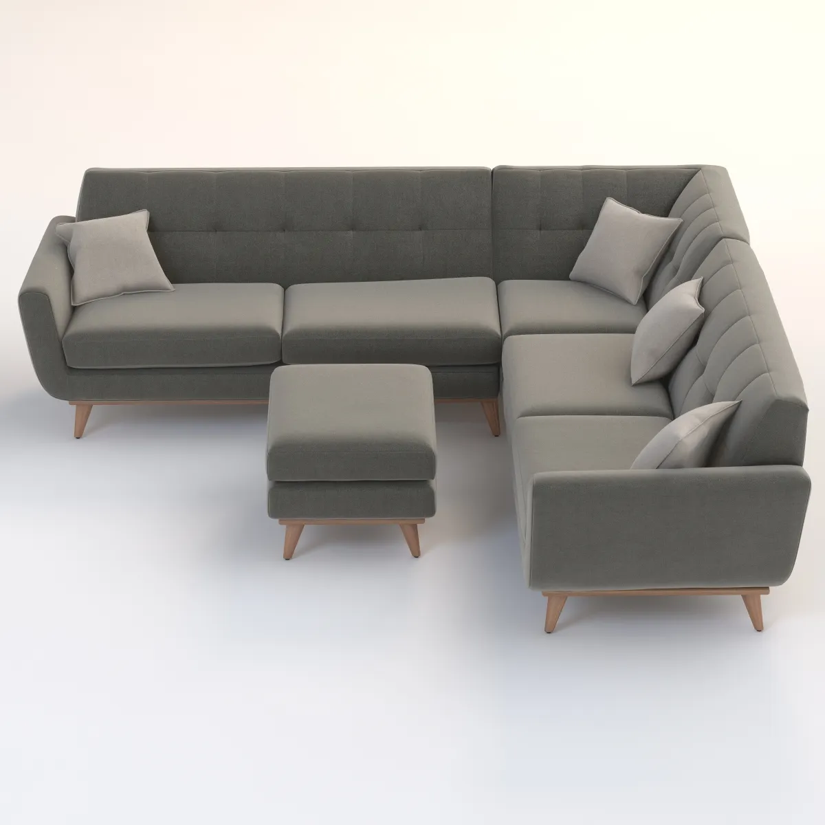 Joybird Hughes Corner sectional Sofa 3D Model_07