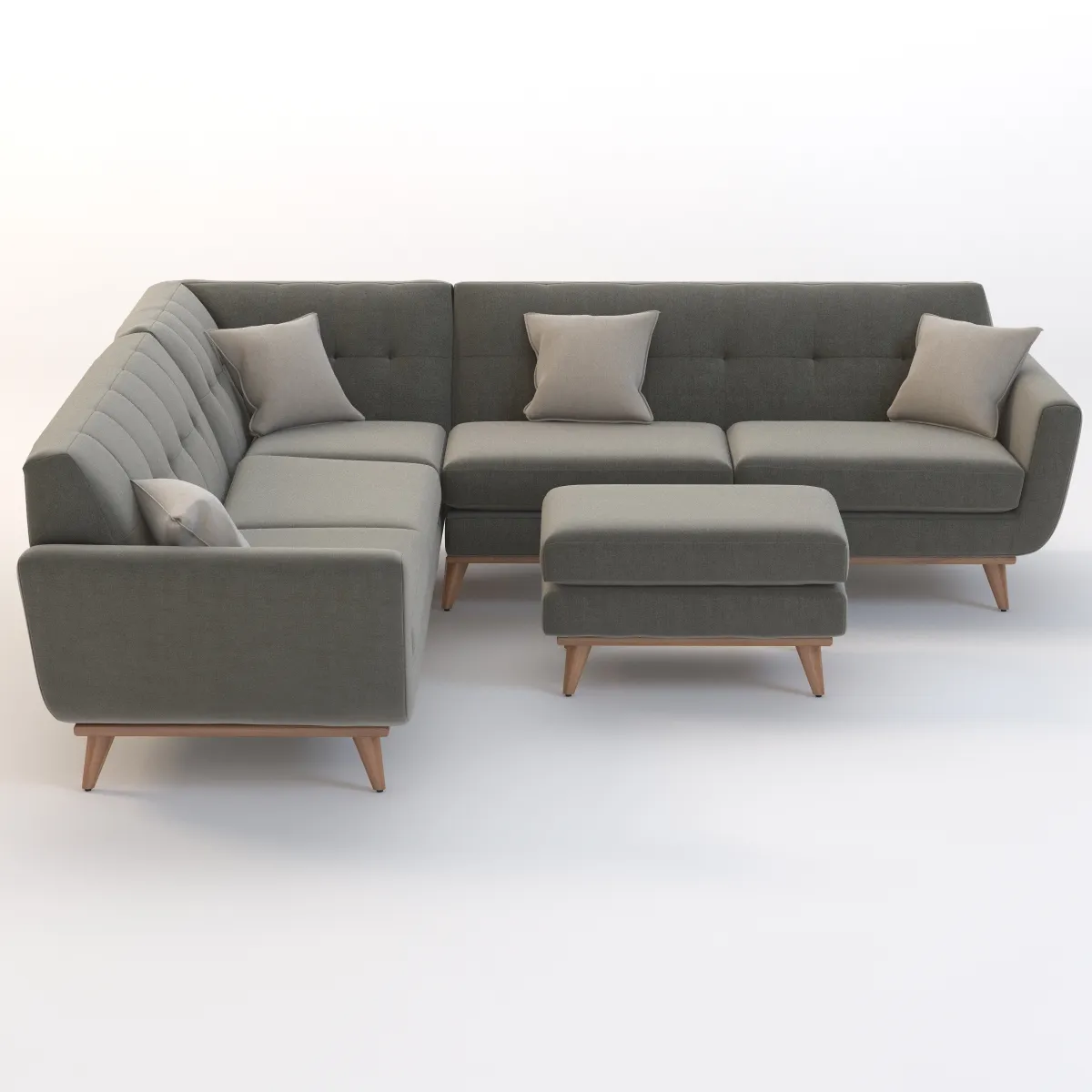 Joybird Hughes Corner sectional Sofa 3D Model_010