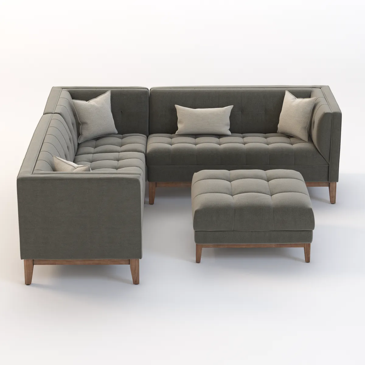 Gus Modern Atwood Corner Sectional Sofa 3D Model_01