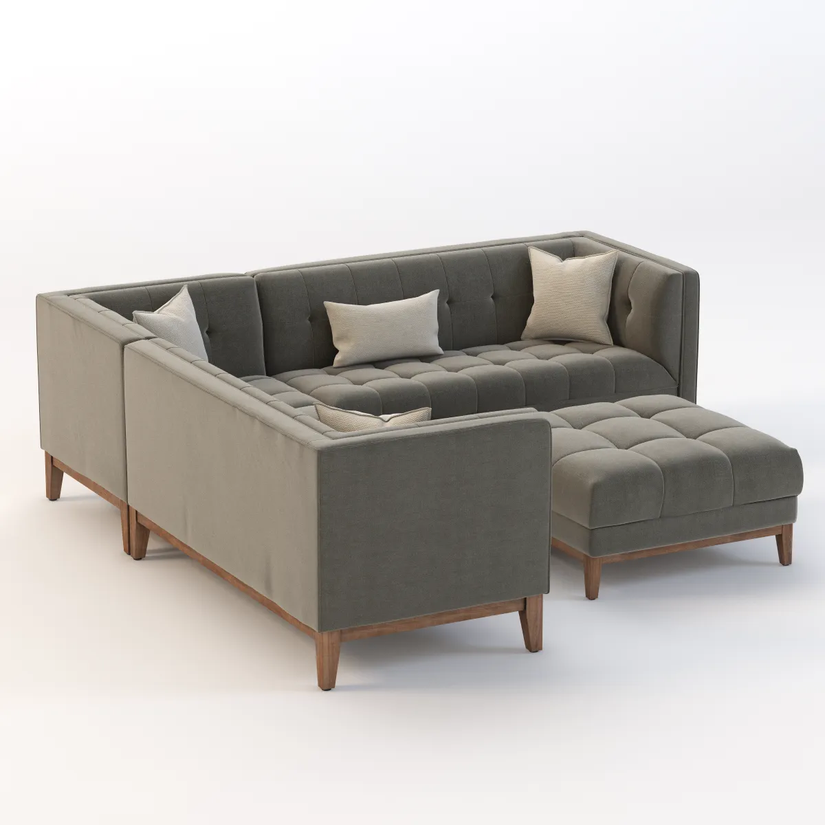 Gus Modern Atwood Corner Sectional Sofa 3D Model_04
