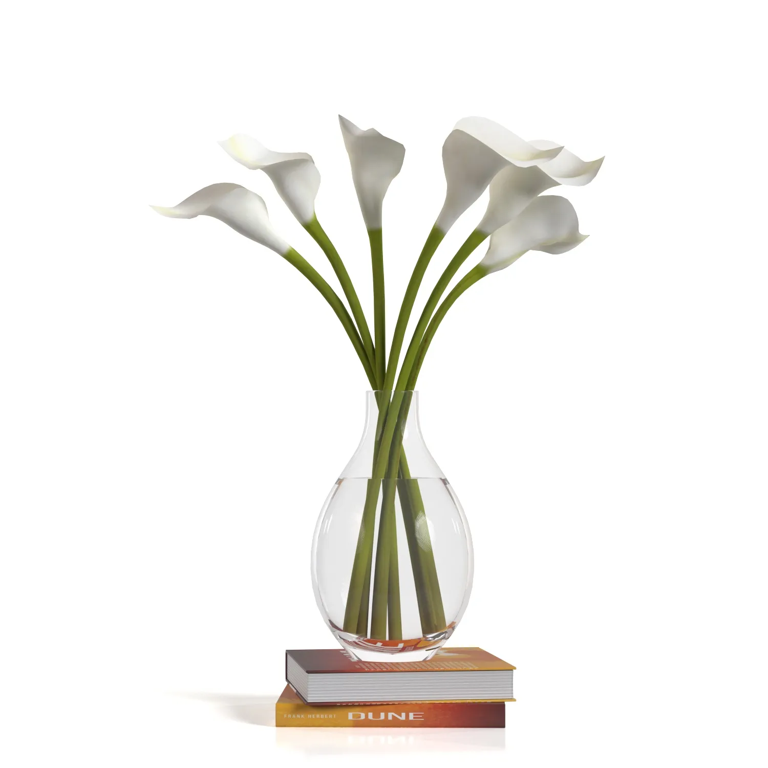 Artificial Calla Lily Stem PBR 3D Model_01