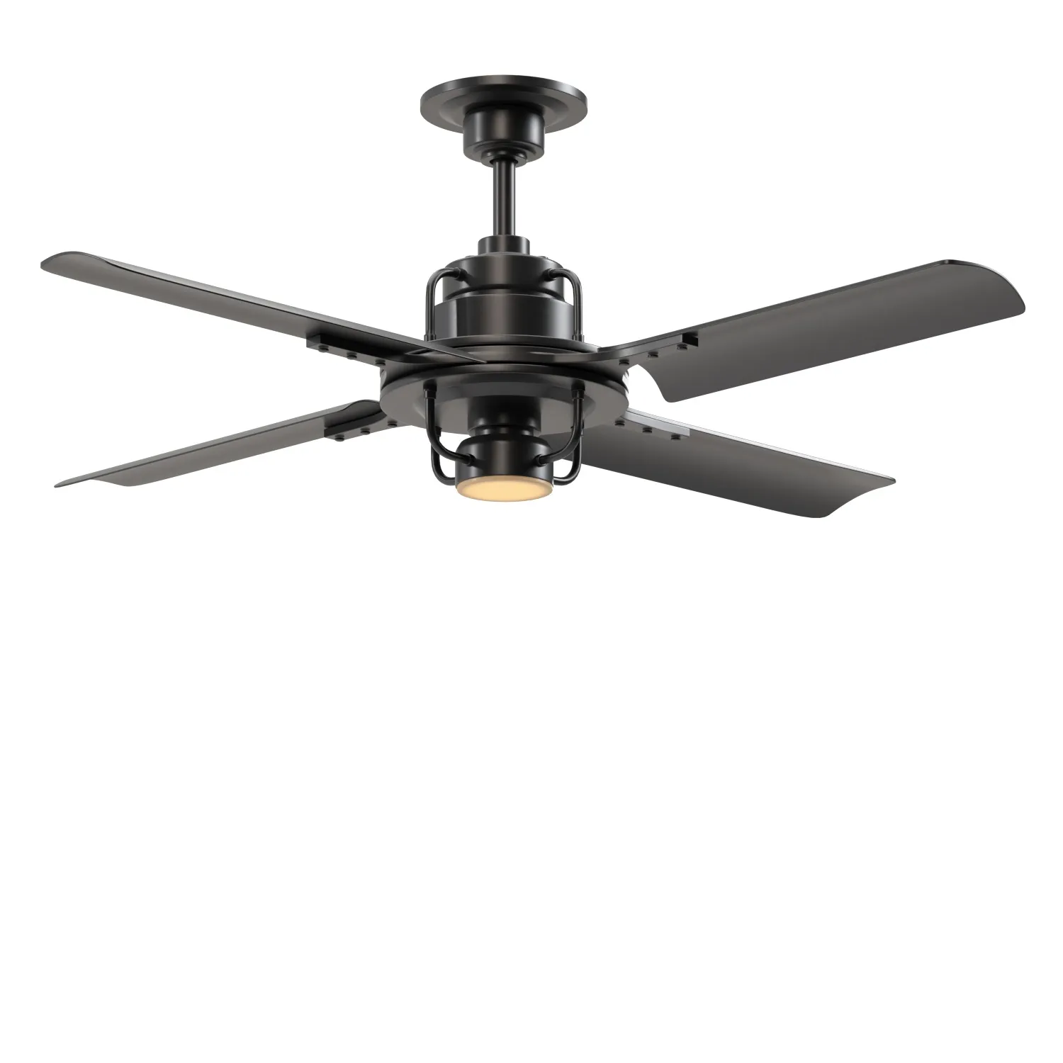 Peregrine Industrial Led Ceiling Fan PBR 3D Model_01