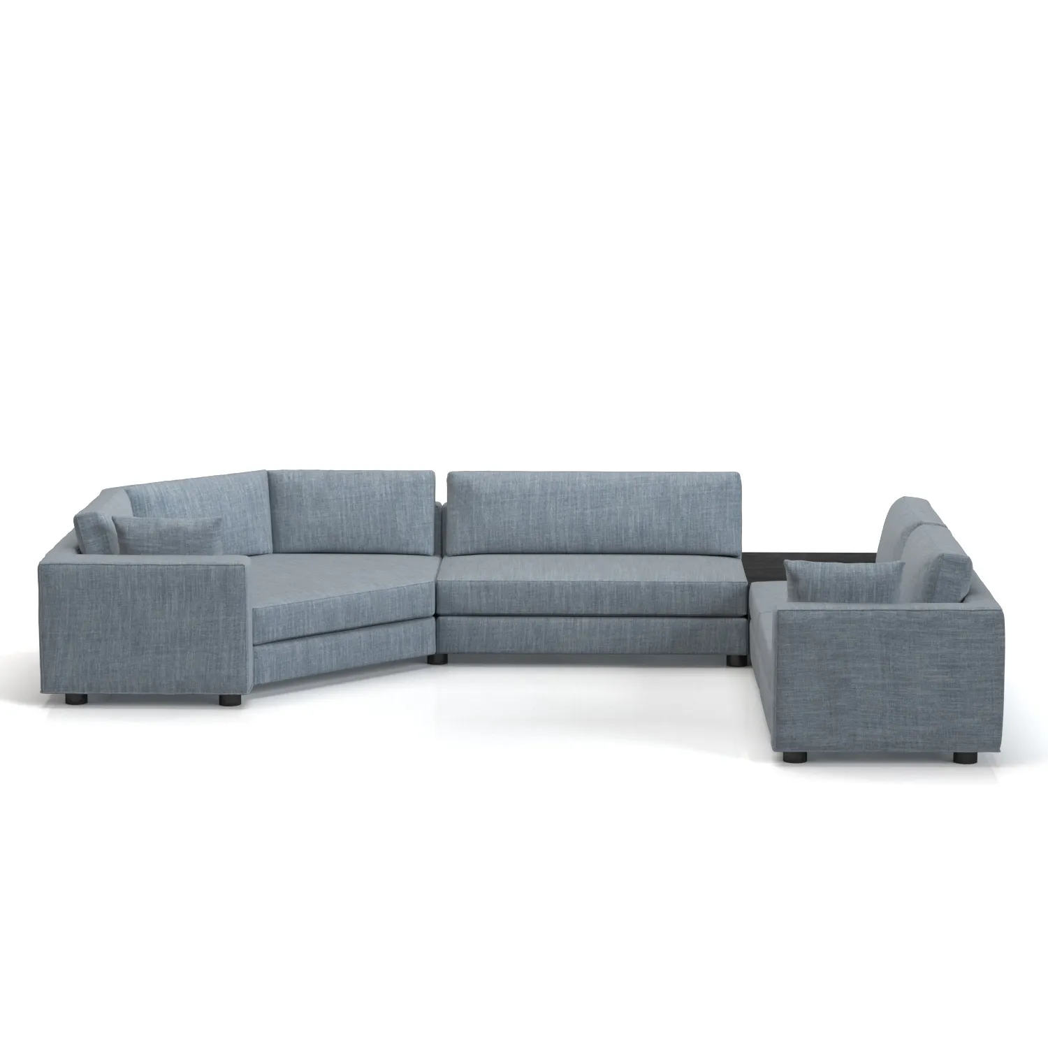 Sofa Seccional Derecho Rosen Carte Cuerpos Denim 3D Model_04