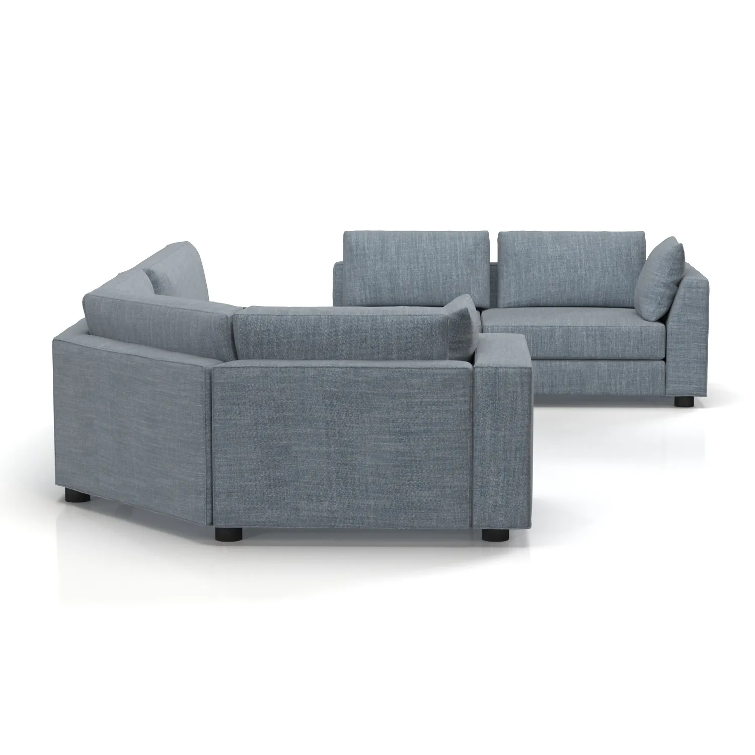 Sofa Seccional Derecho Rosen Carte Cuerpos Denim 3D Model_03