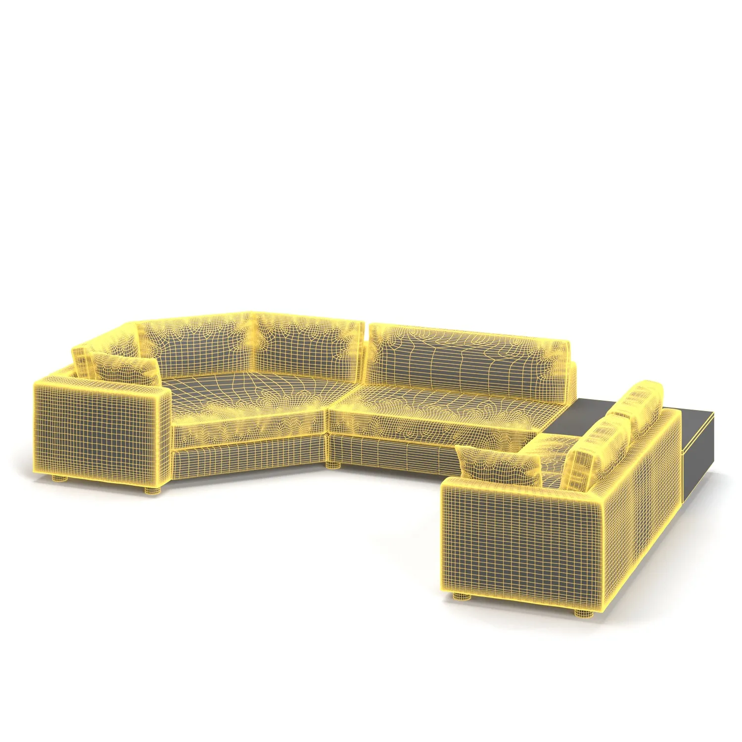 Sofa Seccional Derecho Rosen Carte Cuerpos Denim 3D Model_07