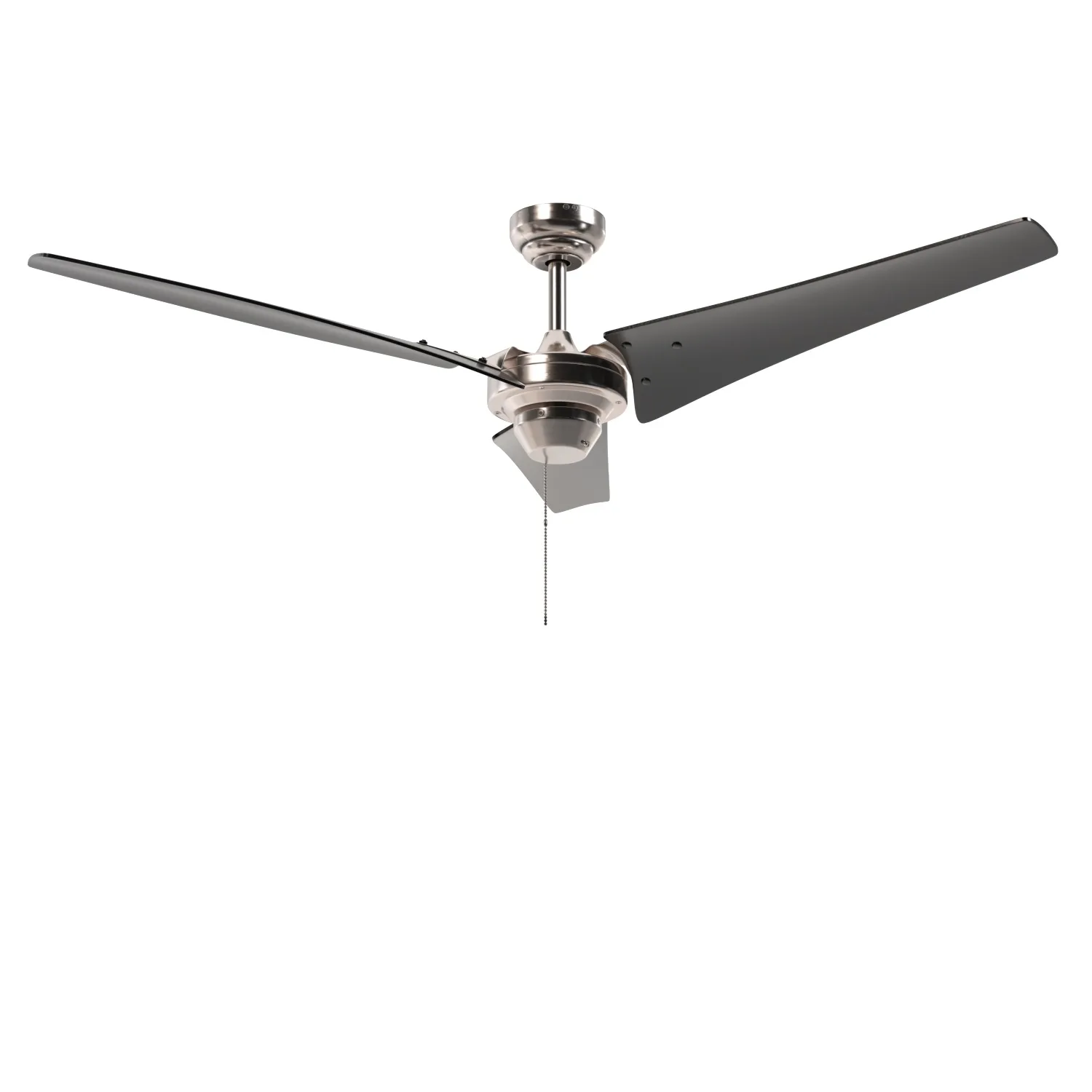 Almadale Brushed Nickel Pull Chain Ceiling Fan PBR 3D Model_06