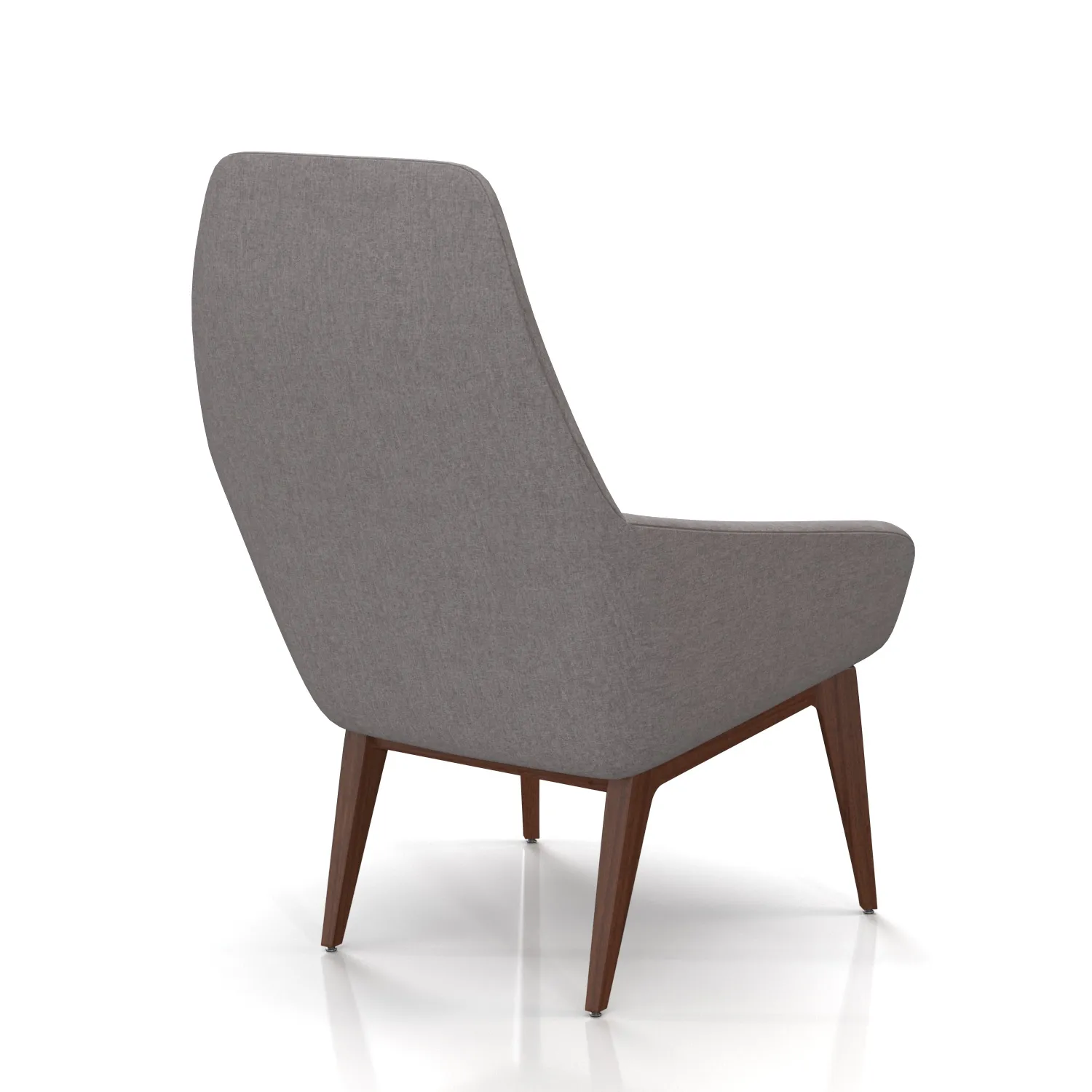 Arwyn Wood Leg Lounge Chair PBR 3D Model_06