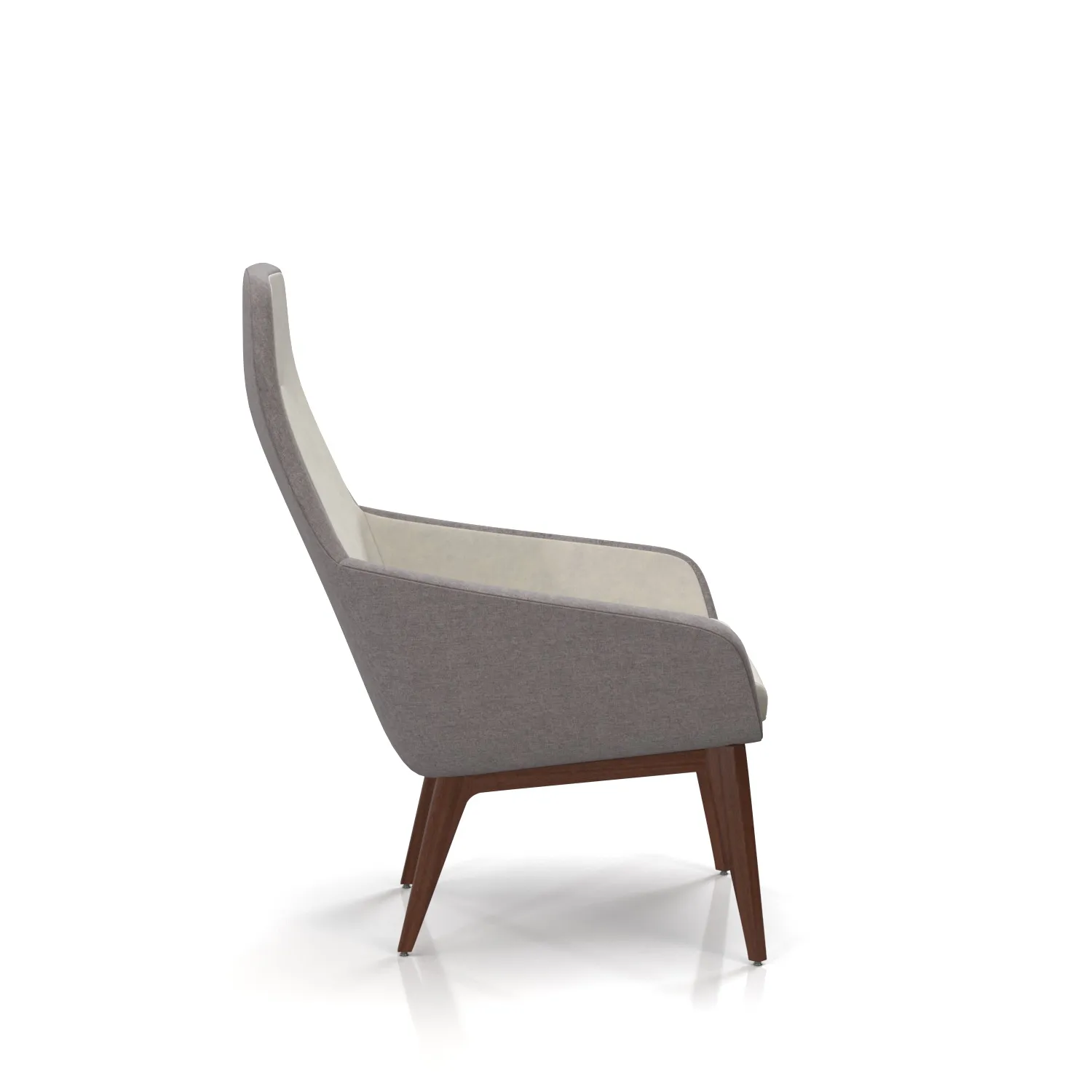 Arwyn Wood Leg Lounge Chair PBR 3D Model_03