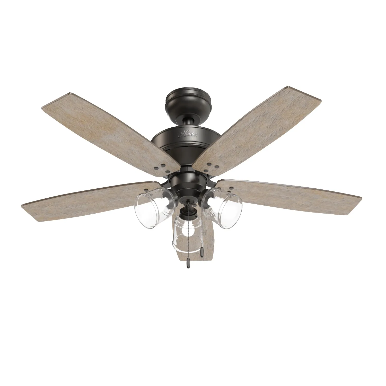 Hunter Hildebrand 52 Inch Noble Ceiling Fan With Light PBR 3D Model_01