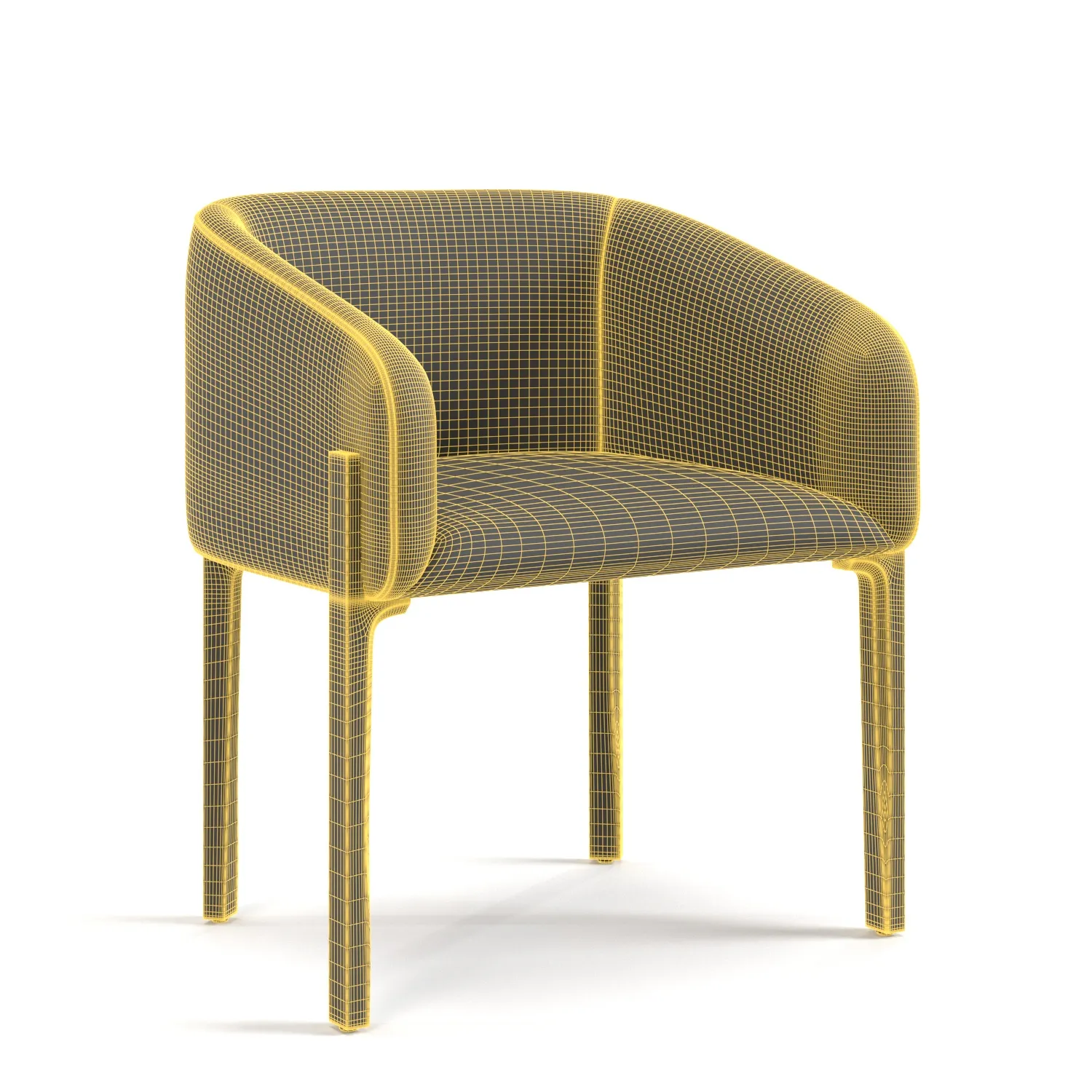 Chesto Lounge Chair PBR 3D Model_07