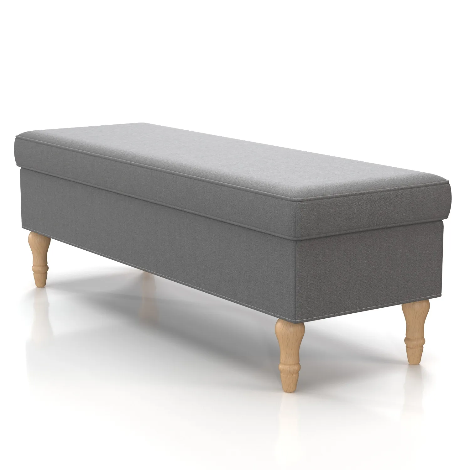 Ikea Stocksund Ljungen Medium Gray Bench PBR 3D Model_03