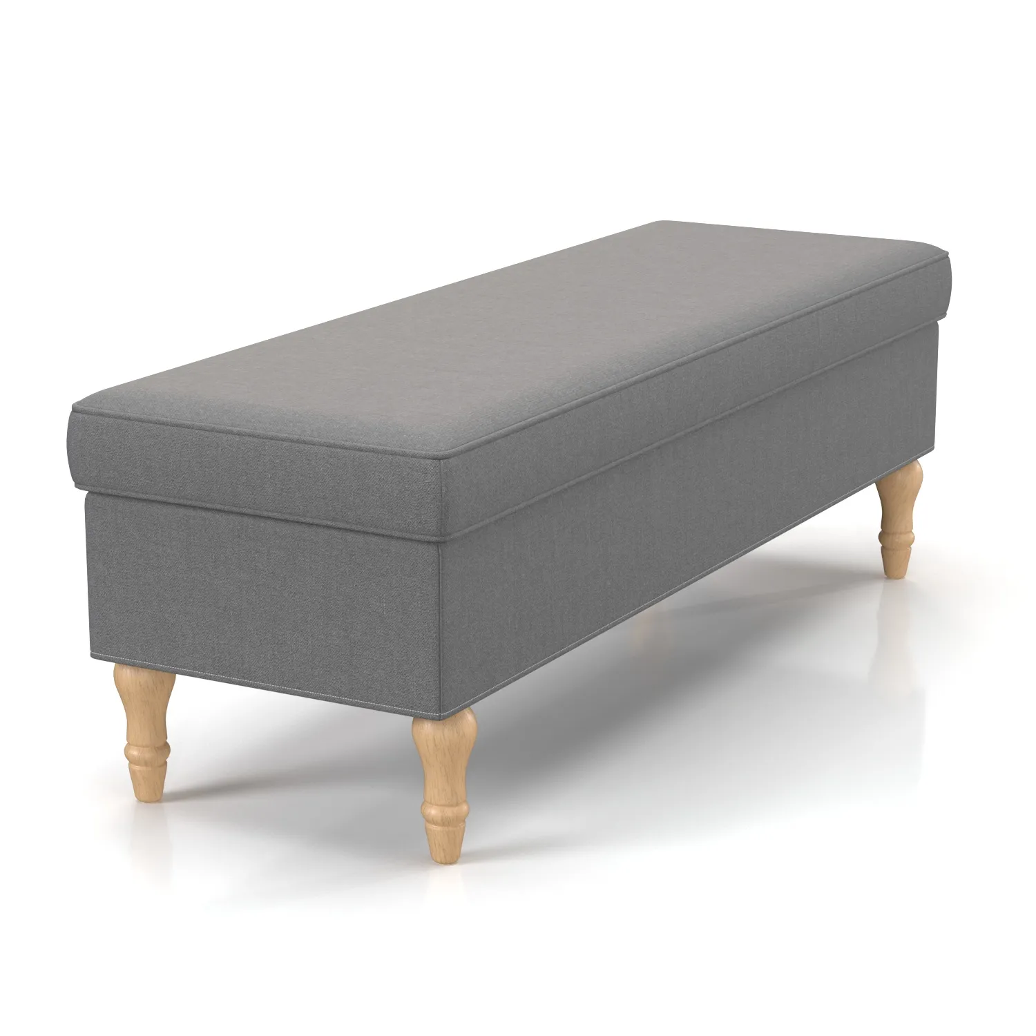 Ikea Stocksund Ljungen Medium Gray Bench PBR 3D Model_04