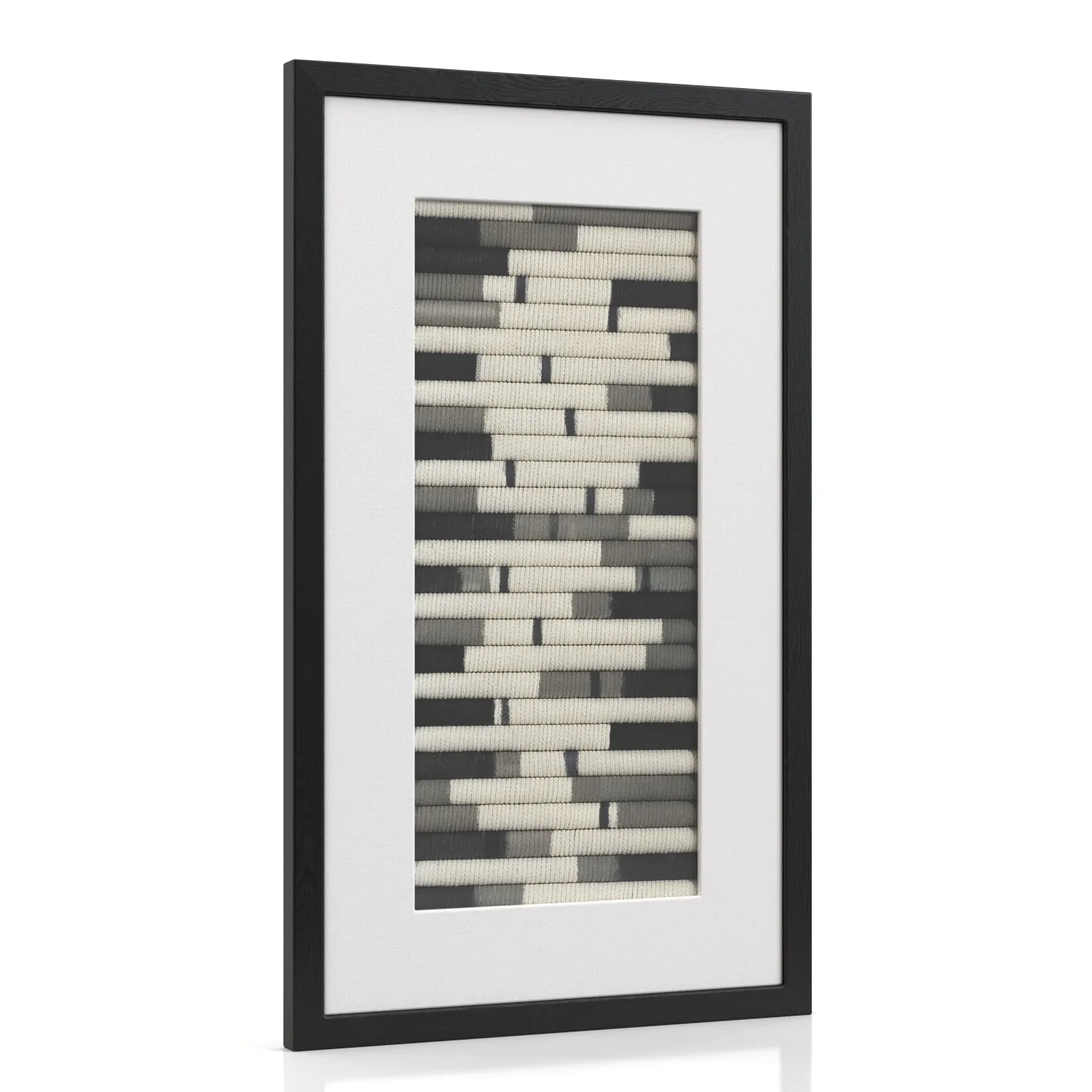 Flaxen Scroll Shadow Box Wall Art PBR 3D Model_01