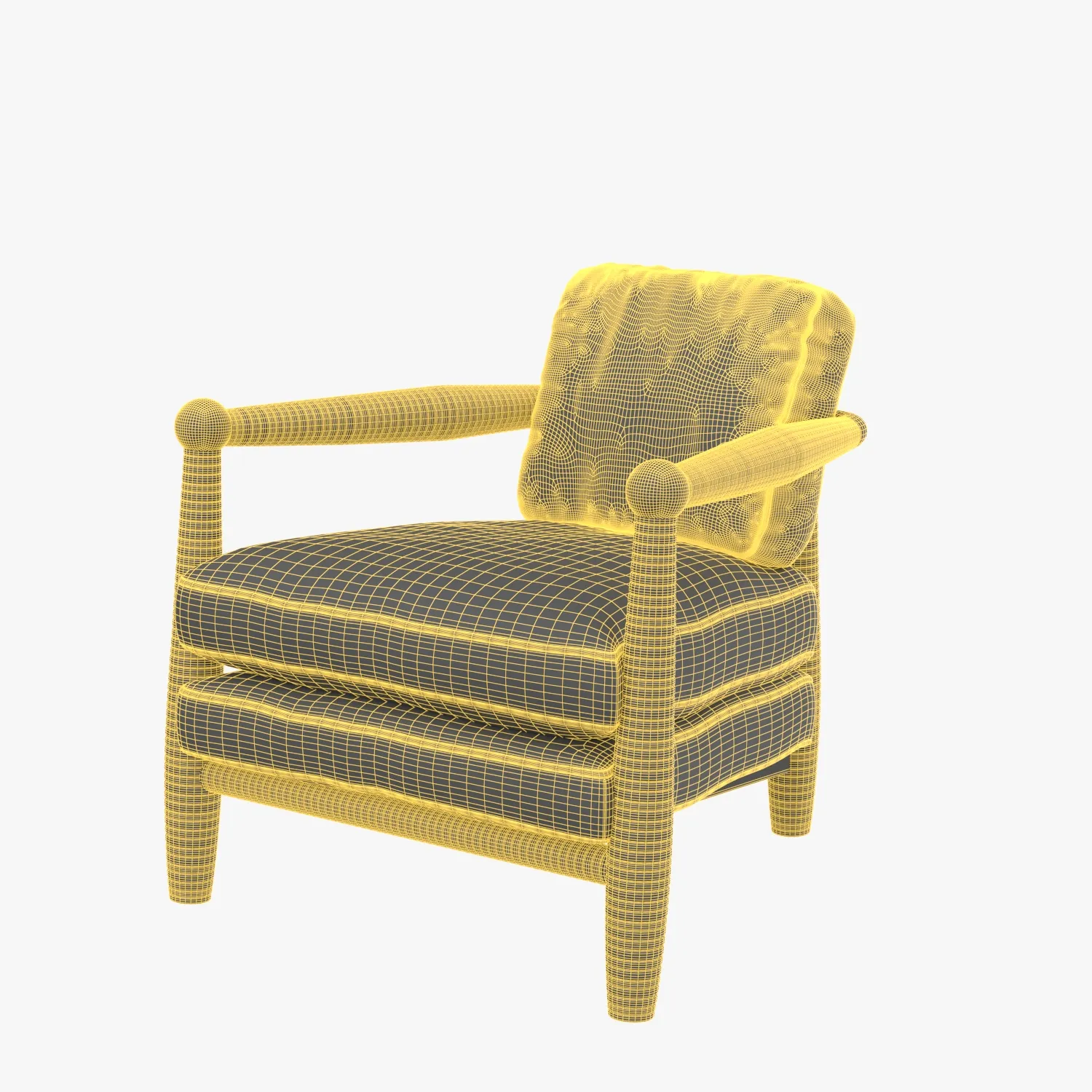 Gio Chair Slipcover PBR 3D Model_07