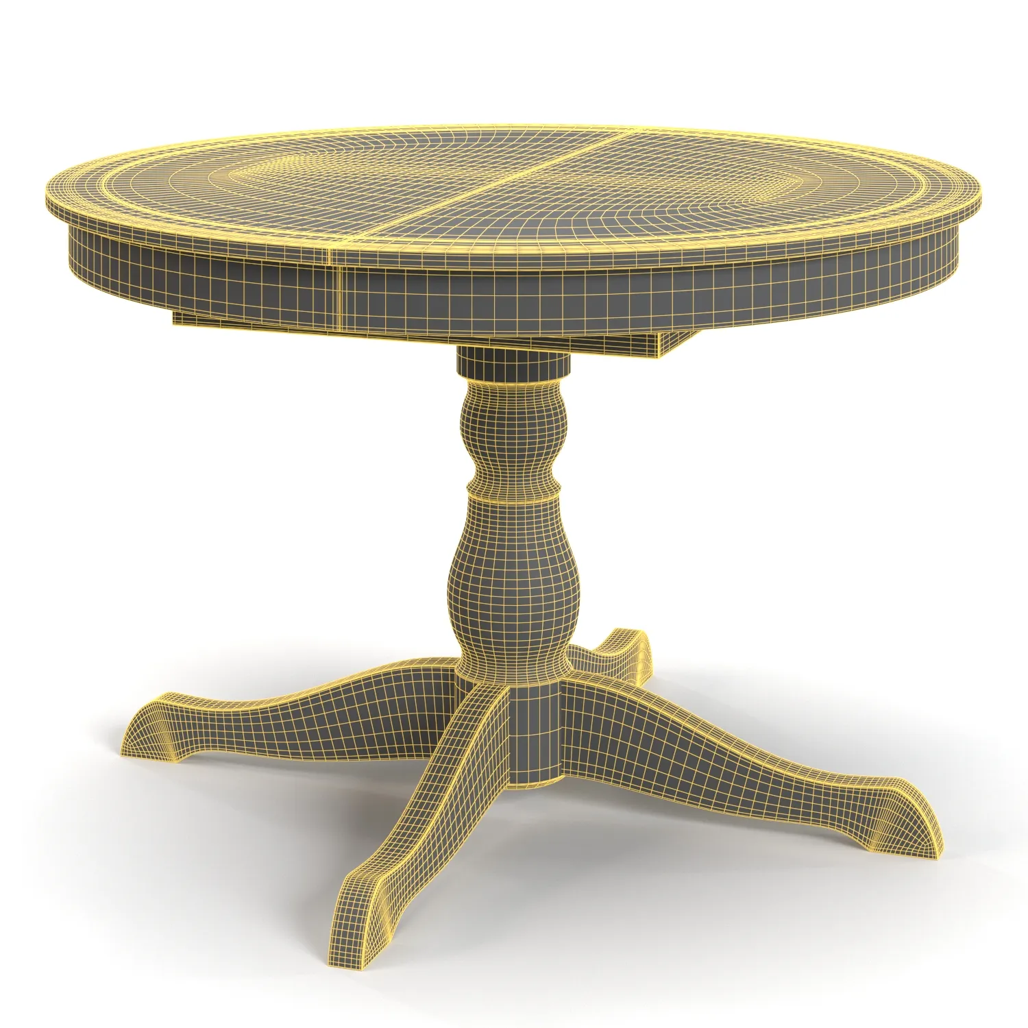 Ingatorp Extendable Table PBR 3D Model_07