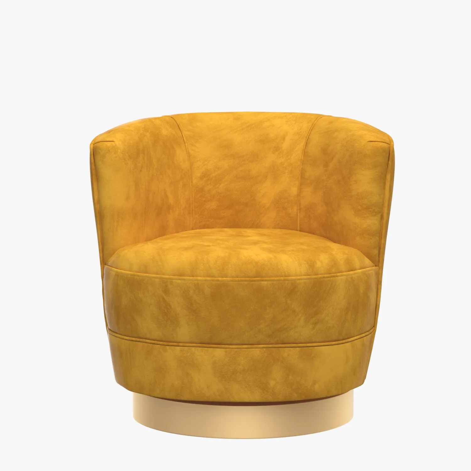 Velvet Swivel Chair 3D Model_04