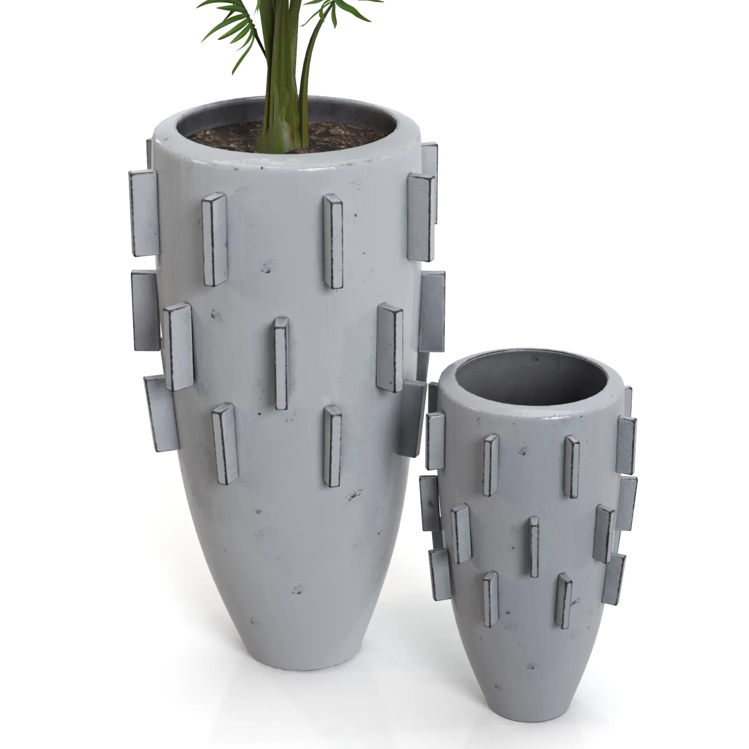 Areca Palm Ari Planter PBR 3D Model_05