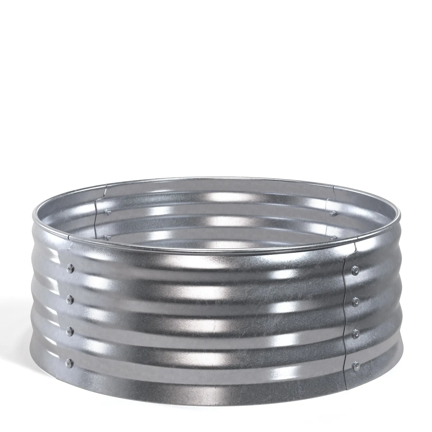 Backyard Creations 36 In Galvanized Steel Fire Ring PBR 3D Model_01