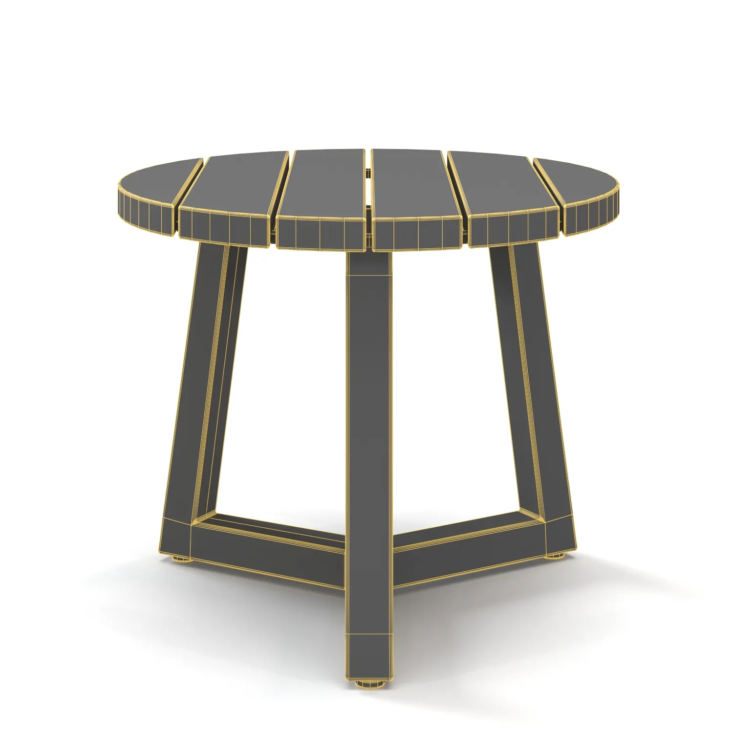 Laguna Outdoor Side Table PBR 3D Model_07