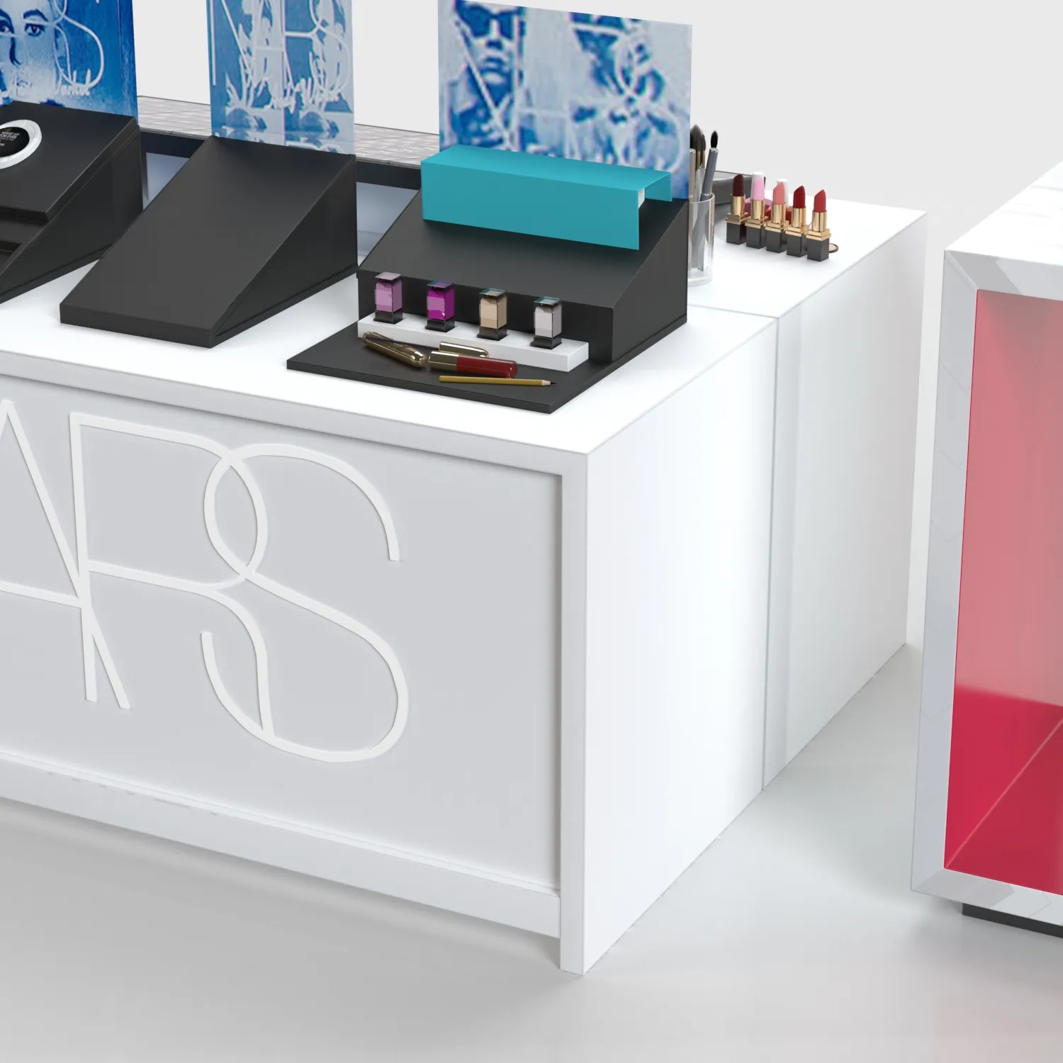 Nars Cosmetics Display Rack 3D Model_05