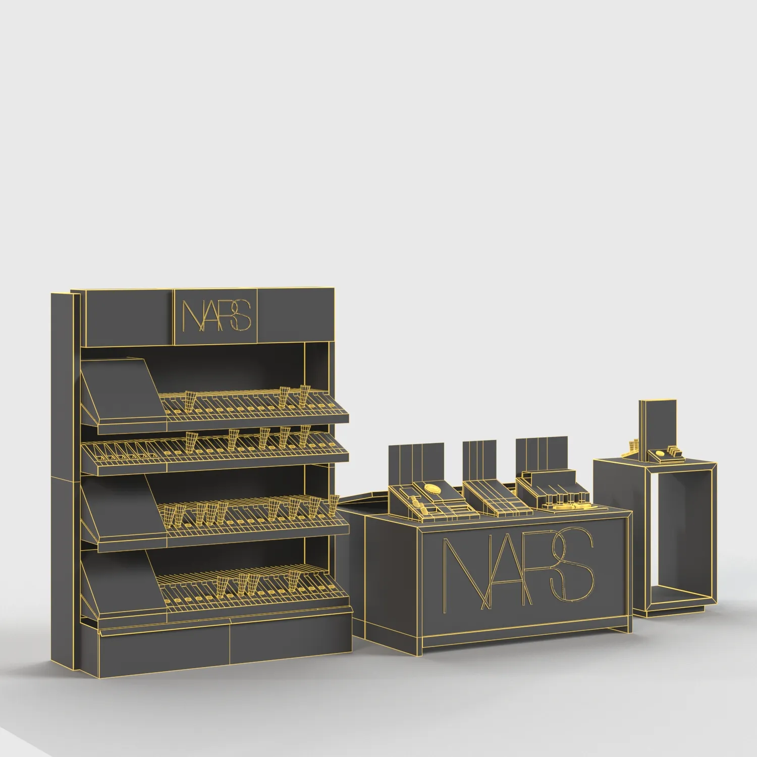Nars Cosmetics Display Rack 3D Model_07