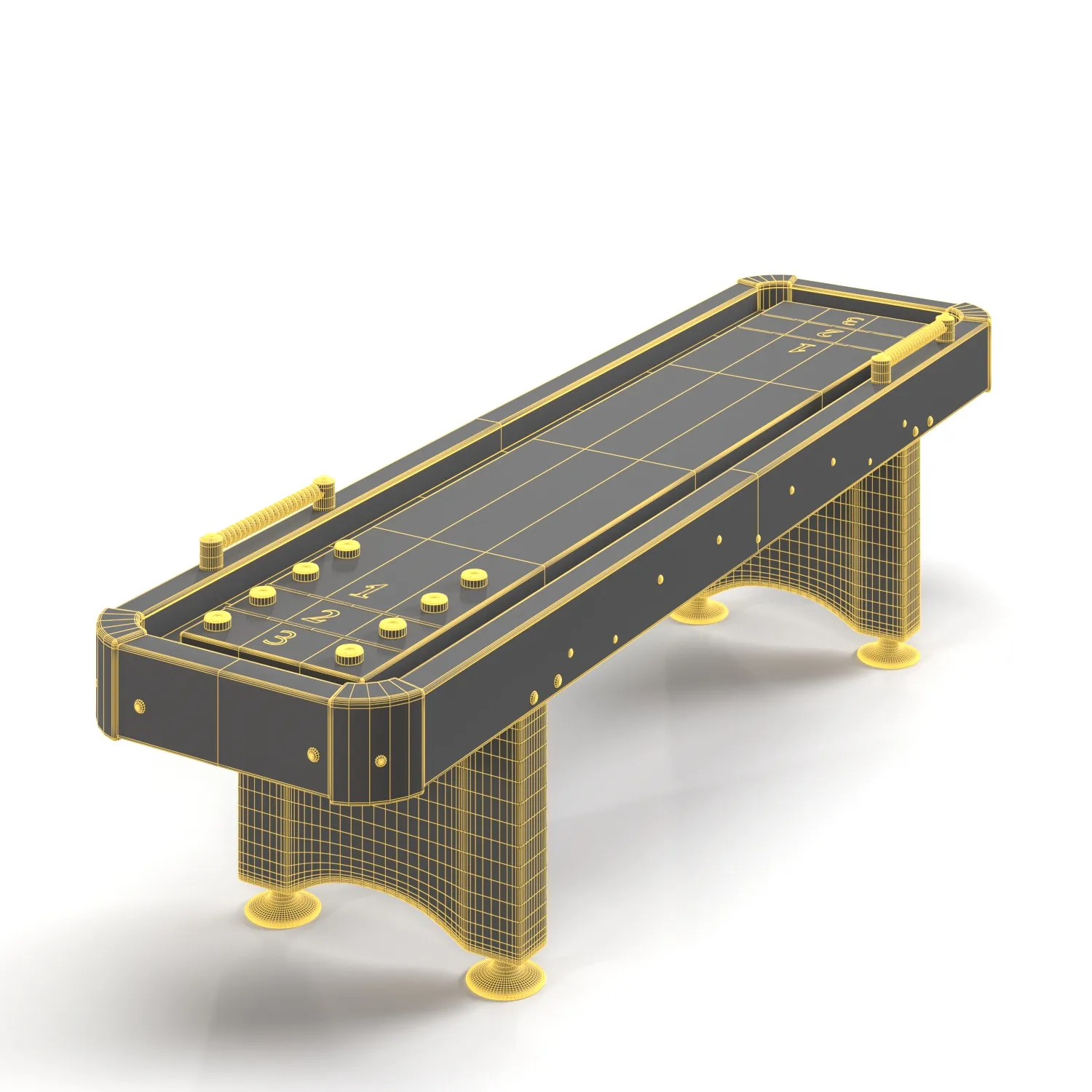 Woodbridge Shuffleboard Table PBR 3D Model_07