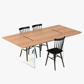 Tonelli Tavolante Dining Table with Chair 3D Model