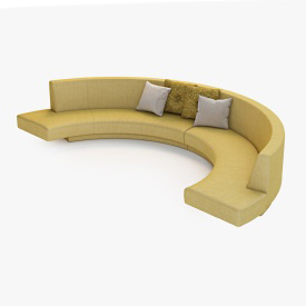Melissa Curved Sofa 3D Model