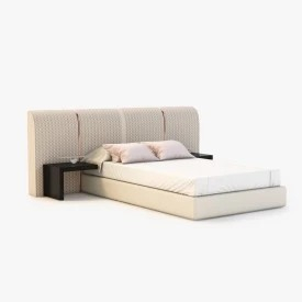 luxury hotel room bed 3D Model