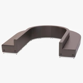 Krysten Sectional U Shape Convex Sofa 3D Model
