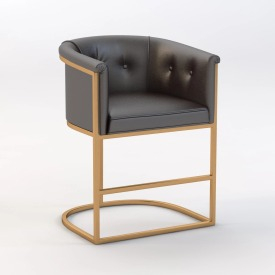 Detail Calvin Black Chair 3D Model