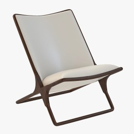 Ward Bennett Scissor Lounge Chair 3D Model