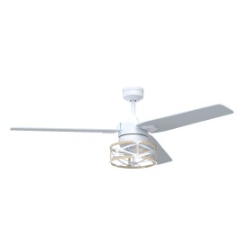 52 Inch Thedas White Remote Control Ceiling Fan 3D Model